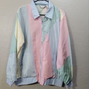 Vintage Blair 100% Silk Windbreaker size L